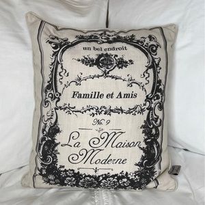 French Farmhouse Shabby Chic Spring Accent Throw Pillow